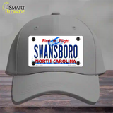 Swansboro North Carolina Novelty License Plate Hat Cotton / Gray