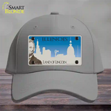 Illinois Blank Novelty License Plate Hat Cotton / Gray