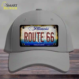 Route 66 Illinois Rusty Novelty License Plate Hat Cotton / Gray