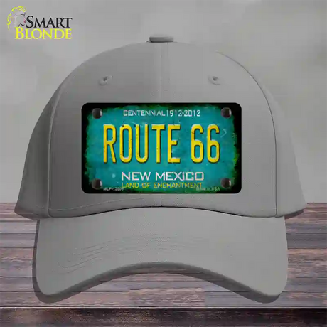 Route 66 New Mexico Rusty Novelty License Plate Hat Cotton / Gray