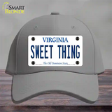 Sweet Thing Virginia Novelty License Plate Hat Cotton / Gray