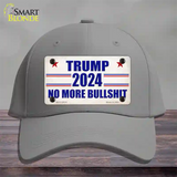 Trump 2024 No More Bullshit Novelty License Plate Hat Cotton / Gray