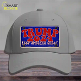 Trump 2024 Keep America Great Novelty License Plate Hat Cotton / Gray