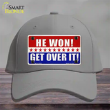 Trump Won Get Over It Novelty License Plate Hat Cotton / Gray