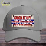 Suck It Up We Survived Novelty License Plate Hat Cotton / Gray