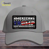 Americans For Trump Novelty License Plate Hat Cotton / Gray