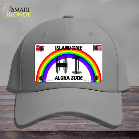 Hawaii Surfboard Novelty License Plate Hat Cotton / Gray