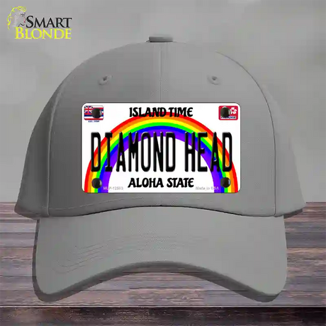 Diamond Head Hawaii Novelty License Plate Hat Cotton / Gray