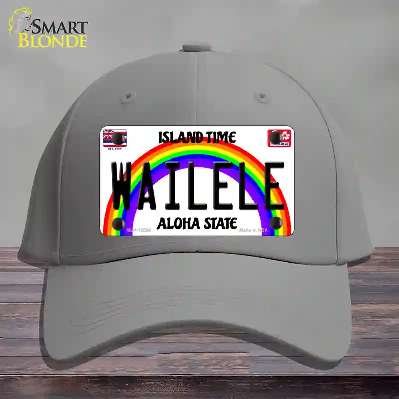 Wailele Hawaii Novelty License Plate Hat Cotton / Gray