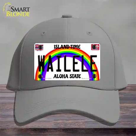 Wailele Hawaii Novelty License Plate Hat Cotton / Gray