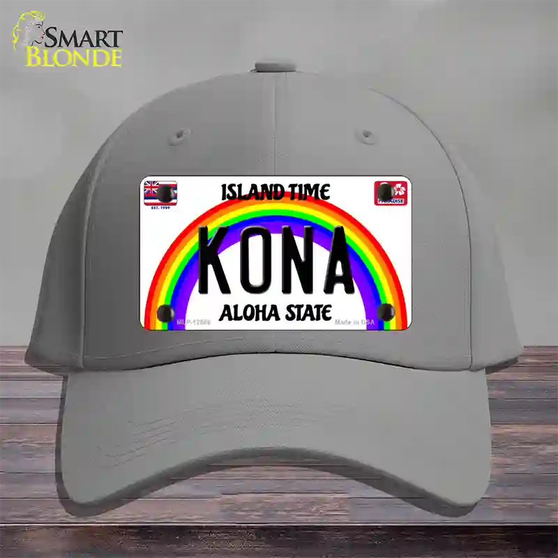 Kona Hawaii Novelty License Plate Hat Cotton / Gray