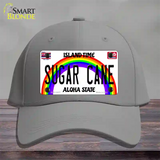 Sugar Cane Hawaii Novelty License Plate Hat Cotton / Gray