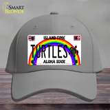 Turtles Hawaii Novelty License Plate Hat Cotton / Gray