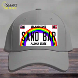 Sand Bar Hawaii Novelty License Plate Hat Cotton / Gray