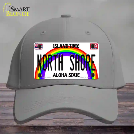 North Shore Hawaii Novelty License Plate Hat Cotton / Gray