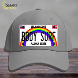 Body Surf Hawaii Novelty License Plate Hat Cotton / Gray