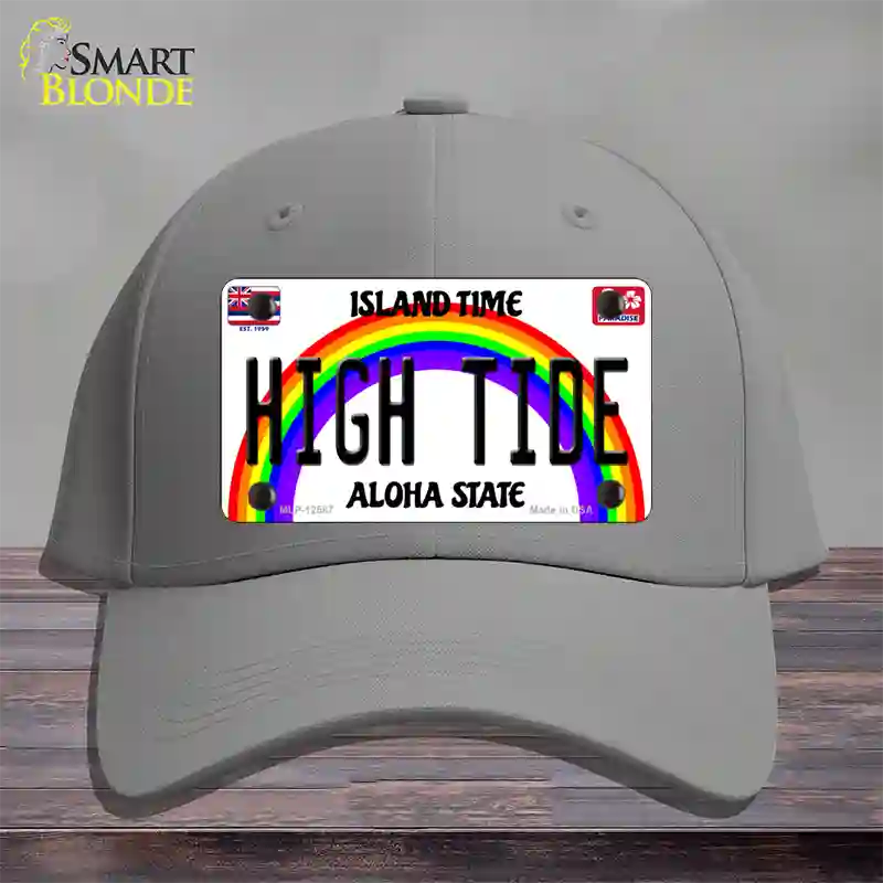 High Tide Hawaii Novelty License Plate Hat Cotton / Gray