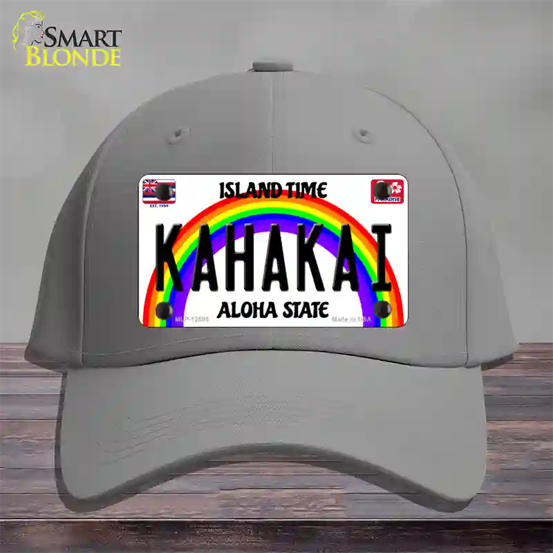 Kahakai Hawaii Novelty License Plate Hat Cotton / Gray