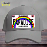 Paradise Hawaii Novelty License Plate Hat Cotton / Gray