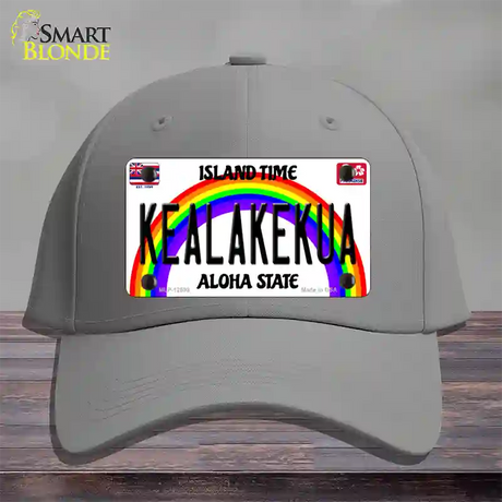 Kealakekua Hawaii Novelty License Plate Hat Cotton / Gray