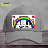 Leilani Hawaii Novelty License Plate Hat Cotton / Gray