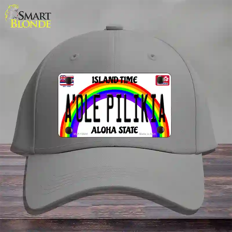 A Ole Pilikia Hawaii Novelty License Plate Hat Cotton / Gray