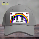 Hau Oli Hawaii Novelty License Plate Hat Cotton / Gray