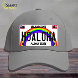 Hoaloha Hawaii Novelty License Plate Hat Cotton / Gray