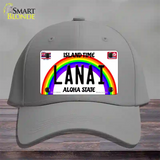 Lanai Hawaii Novelty License Plate Hat Cotton / Gray