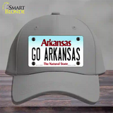 Go Arkansas Novelty License Plate Hat Cotton / Gray