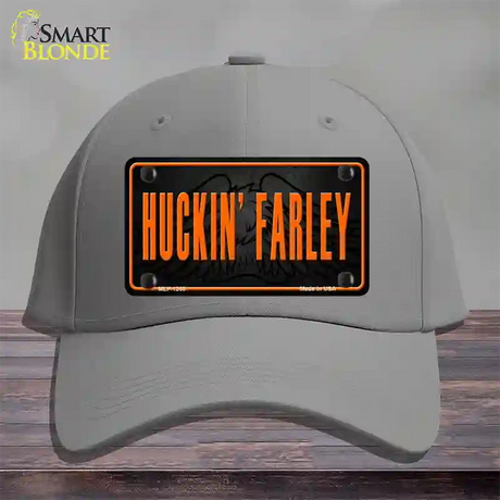 Huckin Farley Novelty License Plate Hat Cotton / Gray