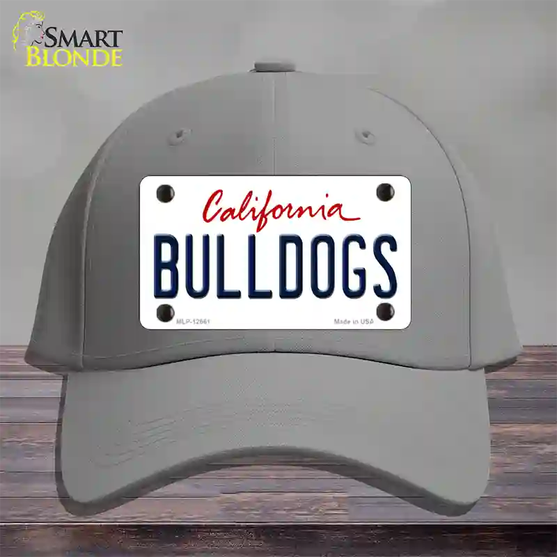 Bulldogs Novelty License Plate Hat Cotton / Gray