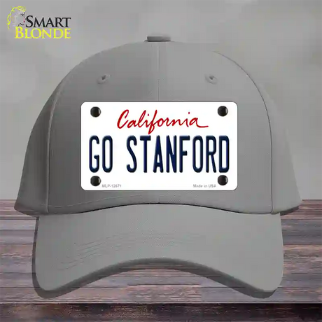 Go Stanford Novelty License Plate Hat Cotton / Gray