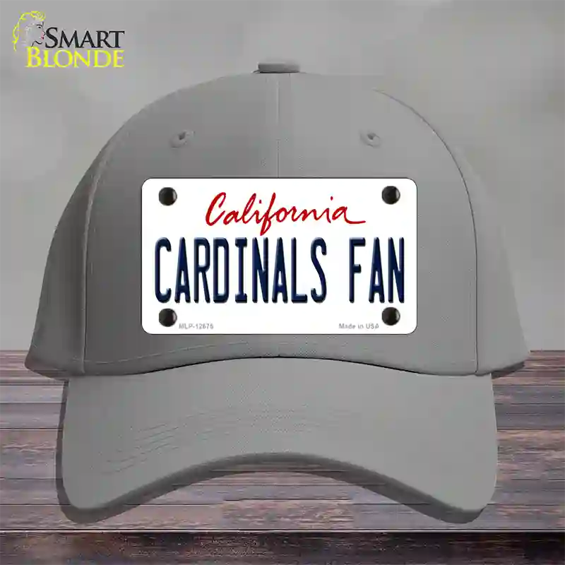 Cardinals Fan Novelty License Plate Hat Cotton / Gray