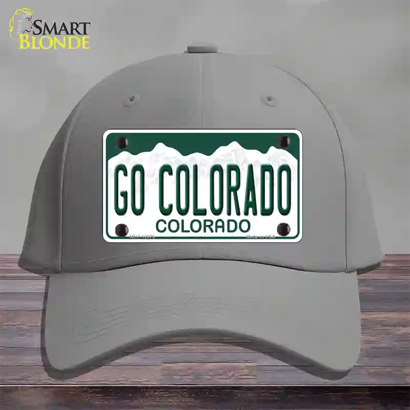 Go Colorado Novelty License Plate Hat Cotton / Gray