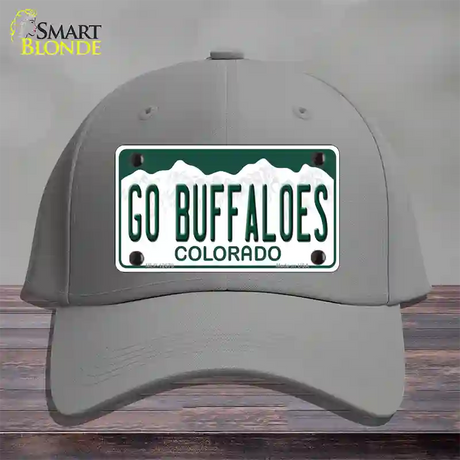 Go Buffaloes Novelty License Plate Hat Cotton / Gray