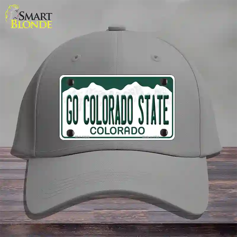 Go Colorado State Novelty License Plate Hat Cotton / Gray