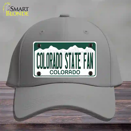 Colorado State Fan Novelty License Plate Hat Cotton / Gray