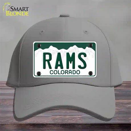 Rams Novelty License Plate Hat Cotton / Gray