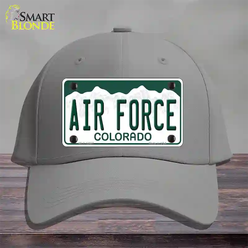 Air Force Novelty License Plate Hat Cotton / Gray