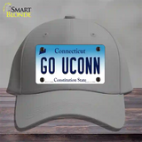 Go UConn Novelty License Plate Hat Cotton / Gray