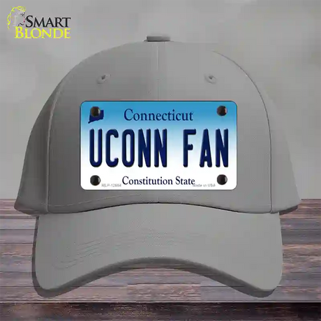 UConn Fan Novelty License Plate Hat Cotton / Gray