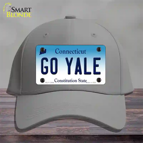 Go Yale Novelty License Plate Hat Cotton / Gray