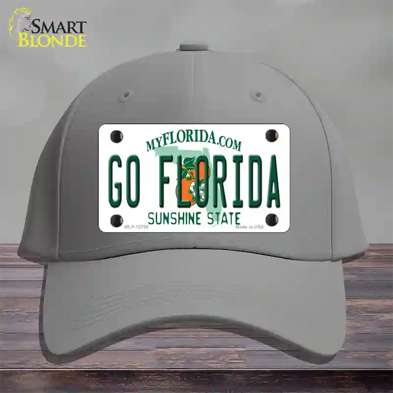 Go Florida Novelty License Plate Hat Cotton / Gray