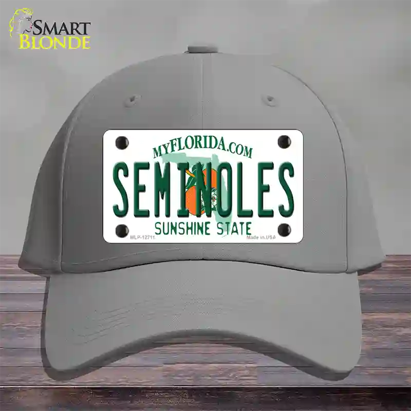 Seminoles Novelty License Plate Hat Cotton / Gray