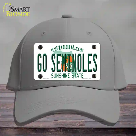 Go Seminoles Novelty License Plate Hat Cotton / Gray