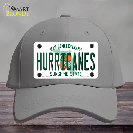 Hurricanes Novelty License Plate Hat Cotton / Gray