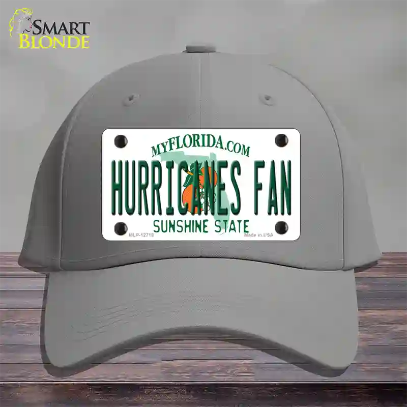 Hurricanes Fan Novelty License Plate Hat Cotton / Gray