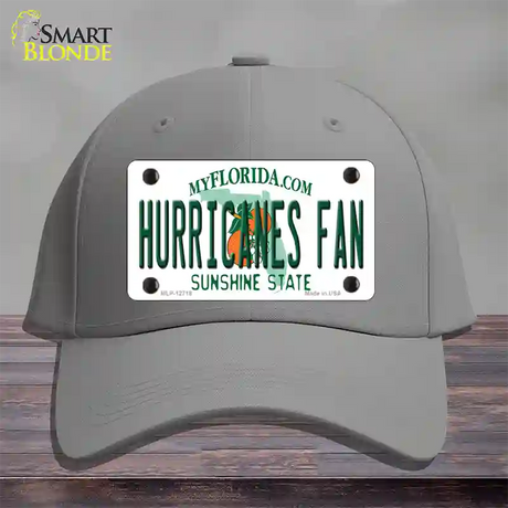 Hurricanes Fan Novelty License Plate Hat Cotton / Gray