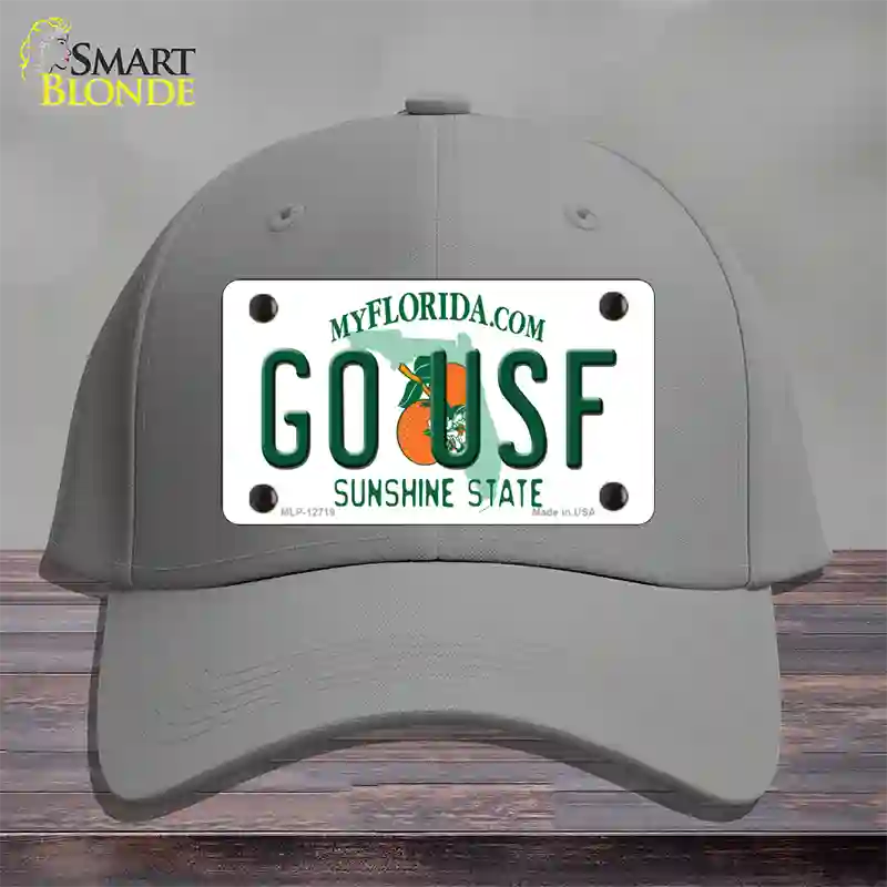 Go USF Novelty License Plate Hat Cotton / Gray